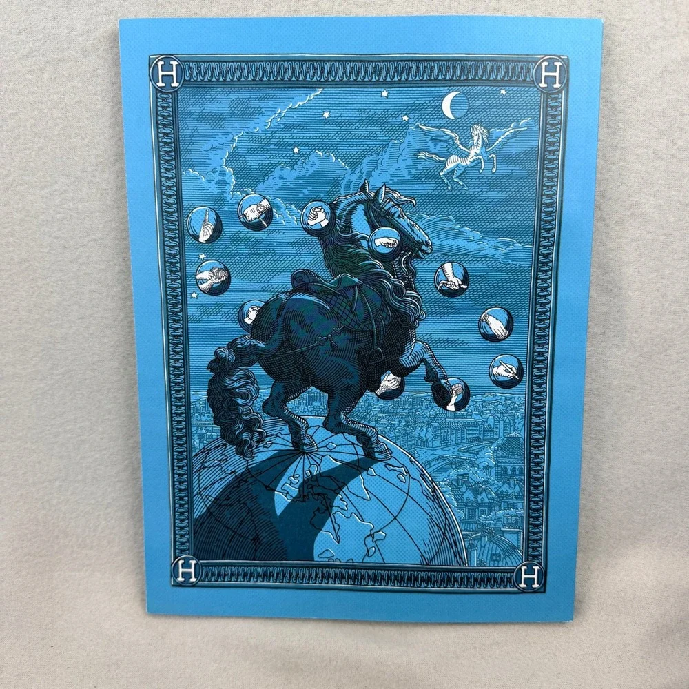 Hermes Le Monde d'Hermes Magazine No 77 Autumn Winter 2020 Blue With CEO Card